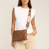 Cristy the golden brown bag in bubble leather