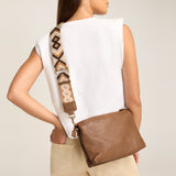 Cristy the golden brown bag in bubble leather