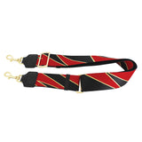 Convertible Strap/Bag Accessories Red and Gold Bolt Thick Strap