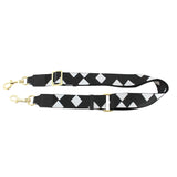 Convertible Strap/Bag Accessories Black and White Checkers Thin Strap