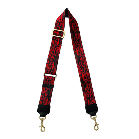 Convertible Strap/Bag Accessories Red Snake Thick Straps