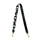 Convertible Strap/Bag Accessories Black and White Checkers Thin Strap